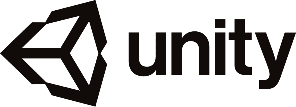 Unity Engine logo.