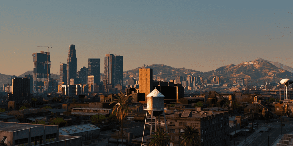 Screenshot of Los Santos, in Grand Theft Auto V