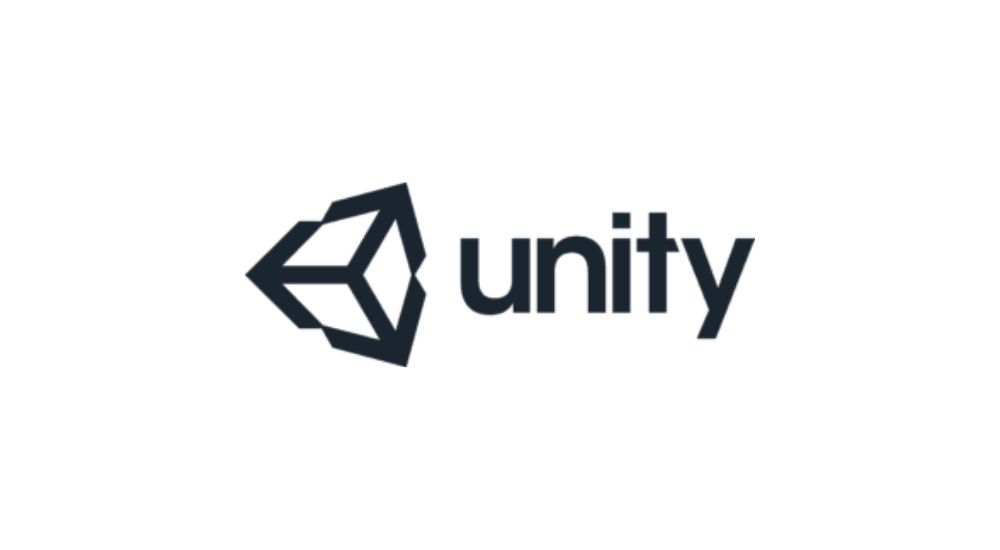 logomarca da unity em um fundo branco