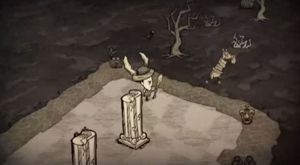 Don't Starve is a cutout art game