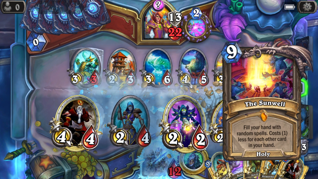 Hearthstone for mobile screenshot.