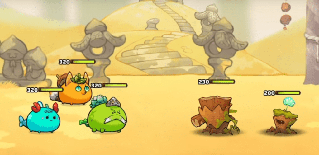 Axie Infinity battle