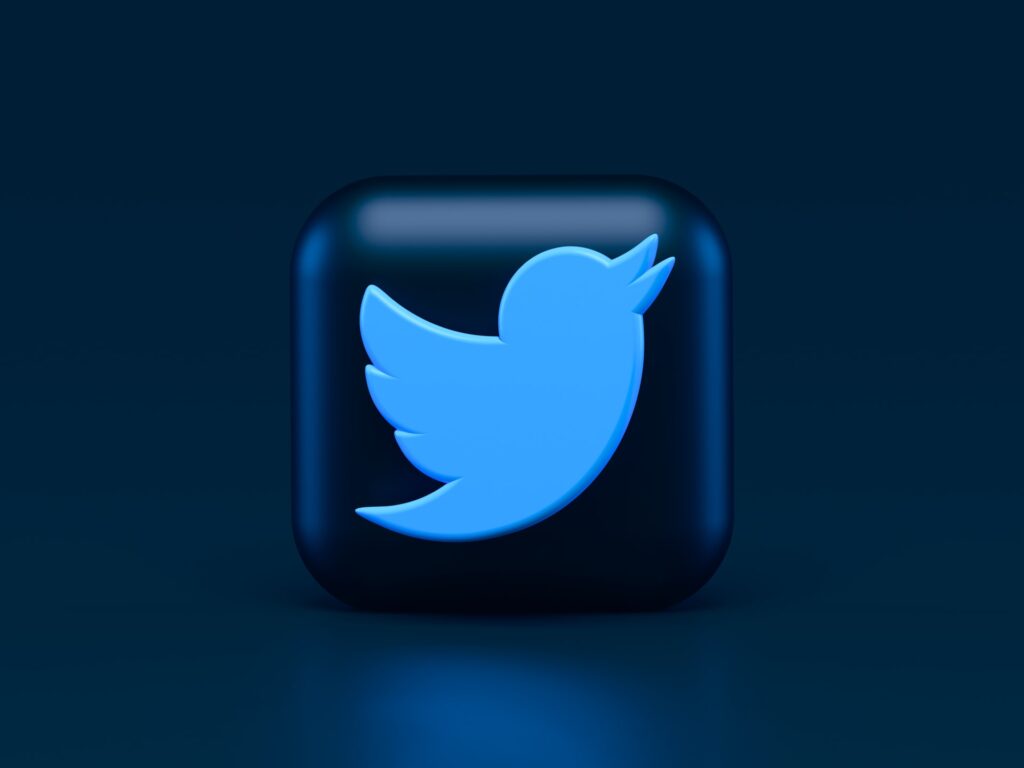 Twitter logo.