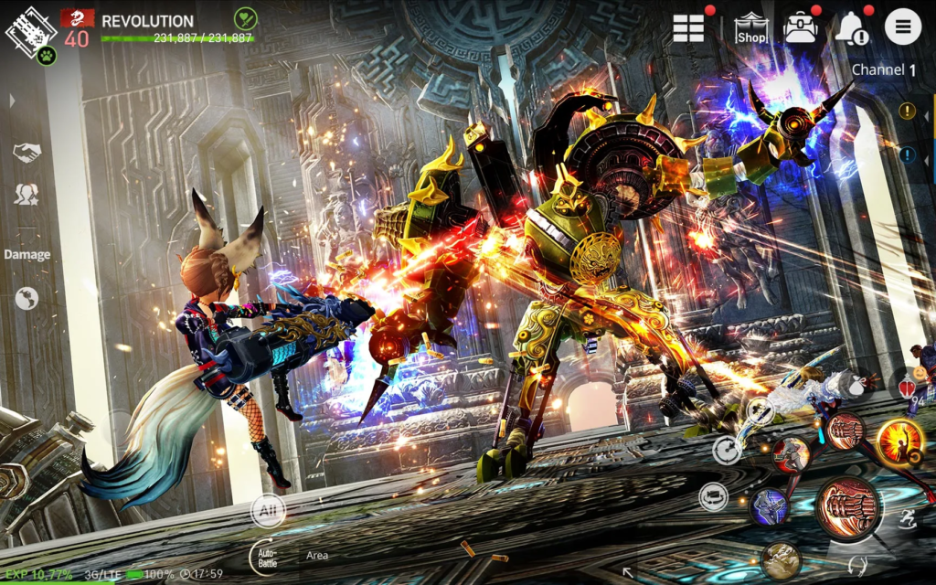 Screenshot from "Blade & Soul Revolution"