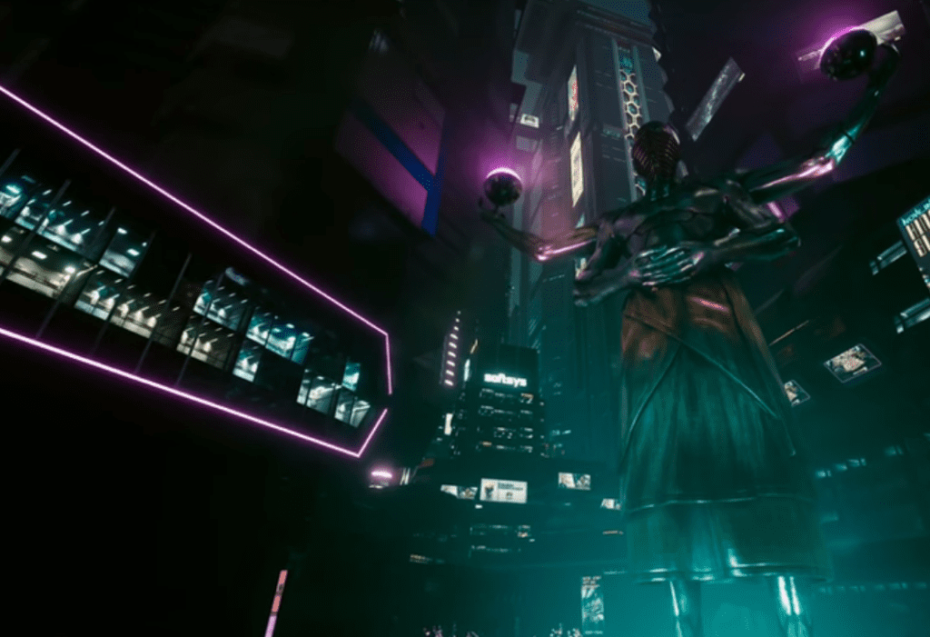 Screenshot from Cyberpunk 2077.