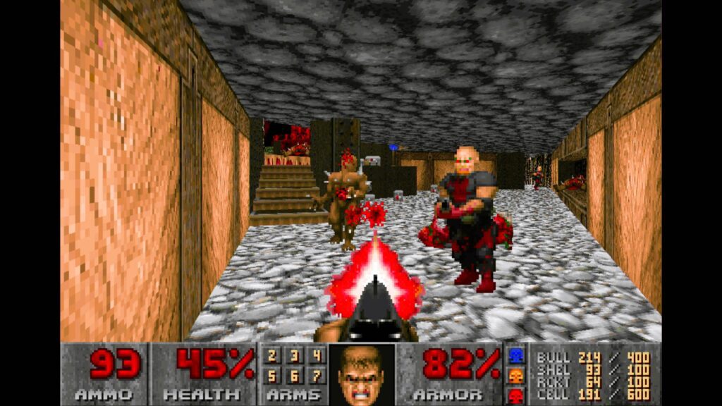 Screenshot of Doom game