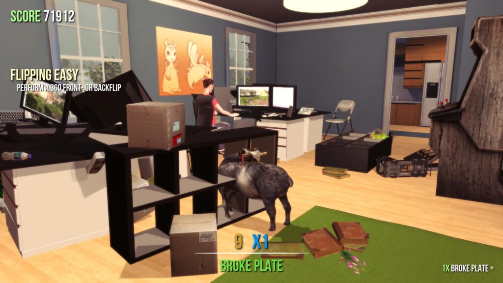Imagem do jogo Goat Simulator.