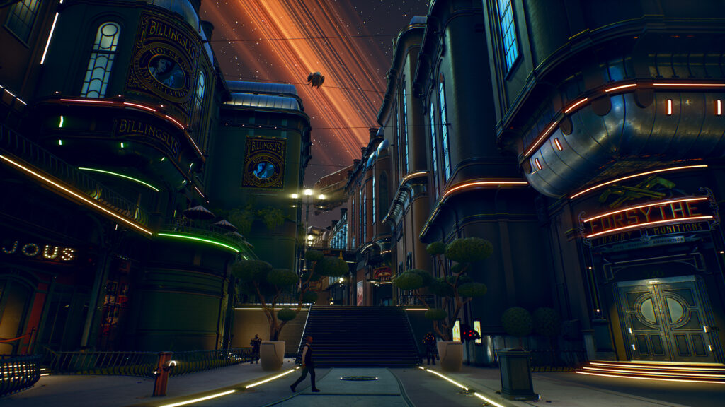 Screenshot do jogo The Outer Worlds.
