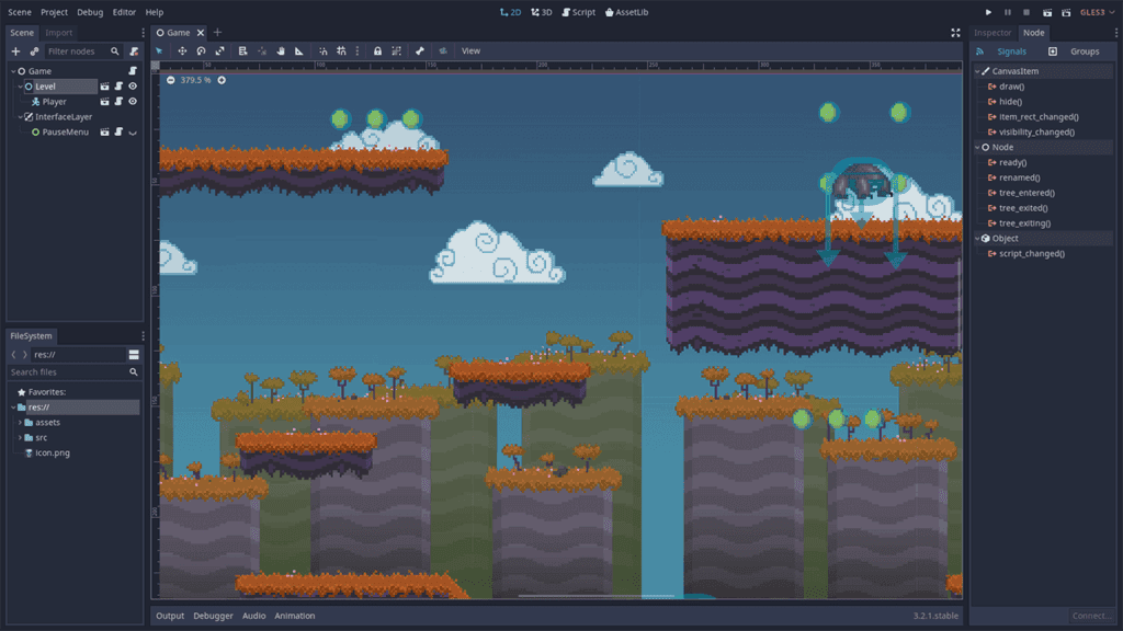 How to SPEED Up Your 2D Game Development Using Smart Code Hacks 1 godot editor 01